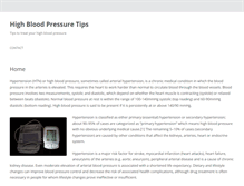 Tablet Screenshot of highbloodpressuretips.net